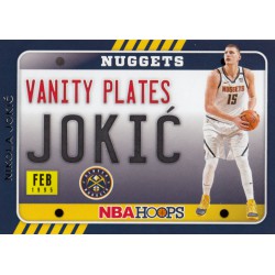 Panini NBA Hoops 2020-2021 Vanity Plates Nikola J..